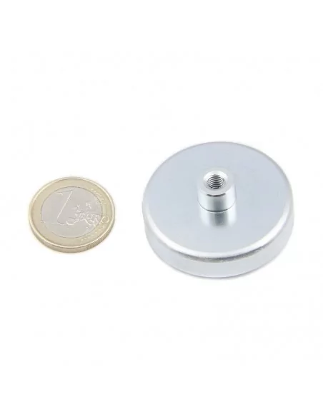 Base con tuerca de neodimio ⌀40 × 8.5 mm M5 N35 Base con tuerca de neodimio ⌀40 × 8.5 mm M5 N35