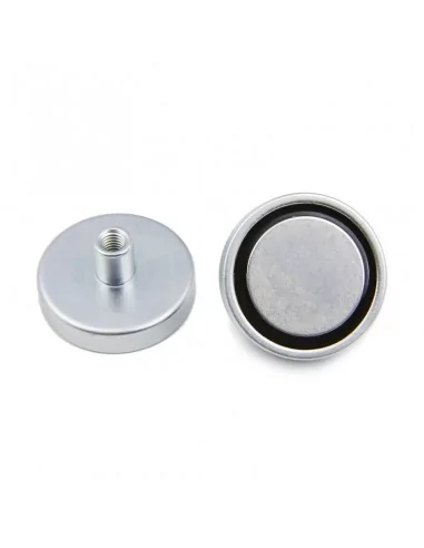 Base con tuerca de neodimio ⌀48 × 24 mm M8 N35