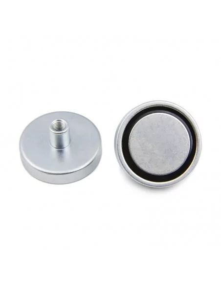 Base con tuerca de neodimio ⌀48 × 24 mm M8 N35