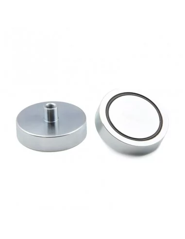 Base con tuerca de neodimio ⌀60 × 15 mm M8 N35 Base con tuerca de neodimio ⌀60 × 15 mm M8 N35