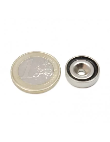 Base con agujero pasante de neodimio ⌀16 × 4.5 mm N35 (con agujero ⌀3.1) Base con agujero pasante de neodimio ⌀16 × 4.5 mm N35 (con agujero ⌀3.1)