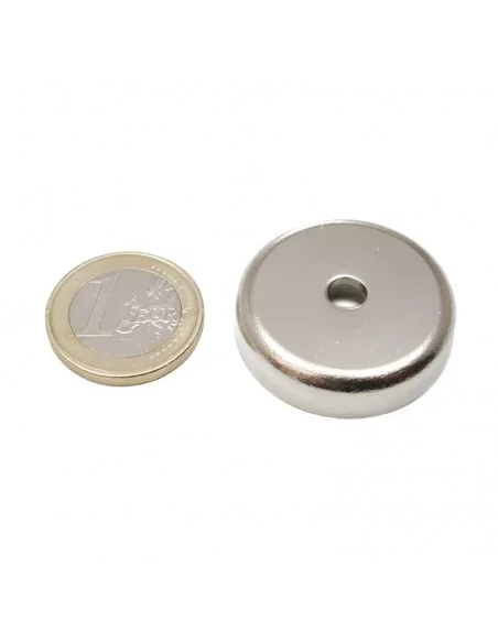 Base con agujero pasante de neodimio ⌀32 × 7.7 mm N35 (con agujero ⌀5.5) Base con agujero pasante de neodimio ⌀32 × 7.7 mm N35 (con agujero ⌀5.5)