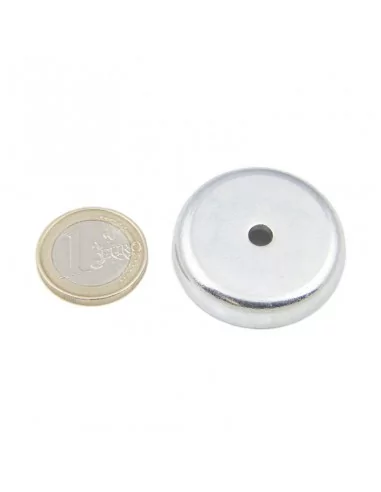 Base avec trou traversant en néodyme ⌀36 × 7.1 mm (avec trou ⌀5) N35