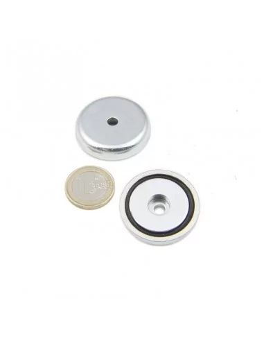 Base avec trou traversant en néodyme ⌀36 × 7.1 mm (avec trou ⌀5) N35