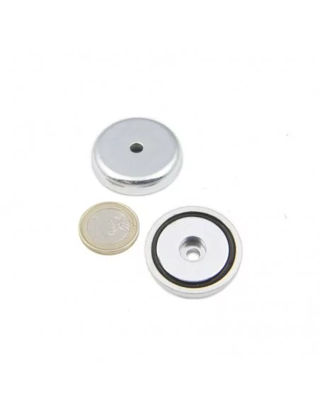 Base avec trou traversant en néodyme ⌀36 × 7.1 mm (avec trou ⌀5) N35