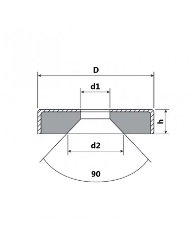 Base avec trou fraisé en néodyme ⌀25 × 7 mm (avec trou ⌀4.5) N35 Base avec trou fraisé en néodyme ⌀25 × 7 mm (avec trou ⌀4.5) N35