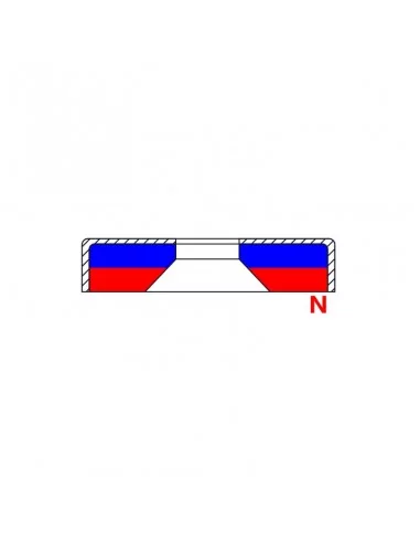 Base con agujero avellanado de neodimio ⌀40 × 8 mm N35 (con agujero ⌀5.5) Base con agujero avellanado de neodimio ⌀40 × 8 mm N35 (con agujero ⌀5.5)
