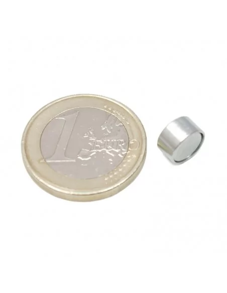 Base avec carcasse de protection en néodyme ⌀8×4.5 mm N35 Base avec carcasse de protection en néodyme ⌀8×4.5 mm N35