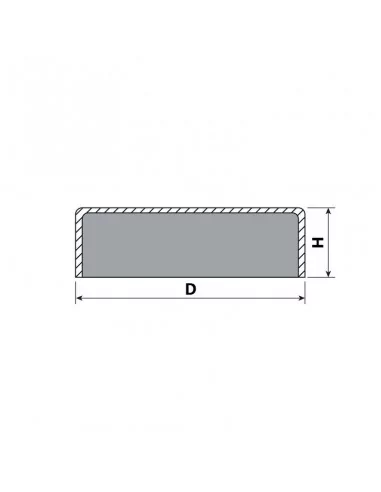Base avec carcasse de protection en néodyme ⌀32×7 mm N35 Base avec carcasse de protection en néodyme ⌀32×7 mm N35