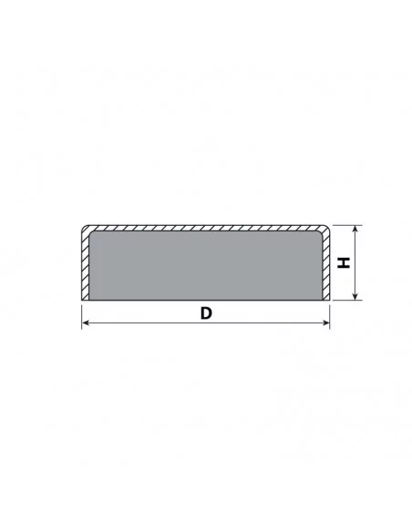 Base avec carcasse de protection en néodyme ⌀32×7 mm N35 Base avec carcasse de protection en néodyme ⌀32×7 mm N35