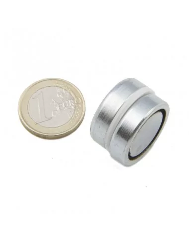 Base avec carcasse de protection en néodyme ⌀25 × 7 mm N35