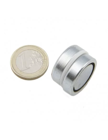 Base avec carcasse de protection en néodyme ⌀25 × 7 mm N35