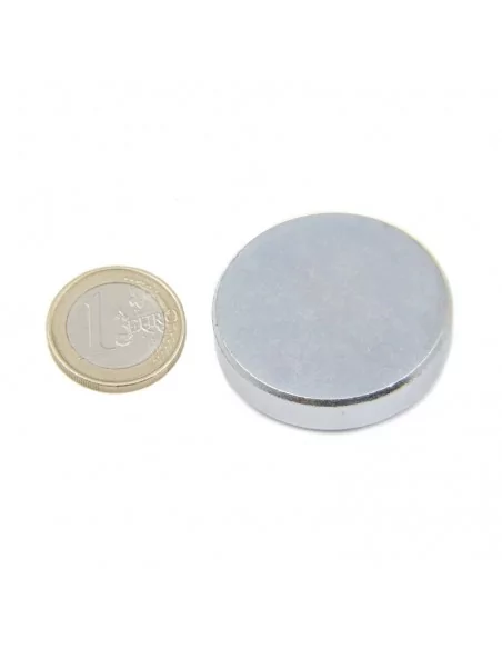 Base avec carcasse de protection en néodyme ⌀40 × 8.5 mm N35 Base avec carcasse de protection en néodyme ⌀40 × 8.5 mm N35