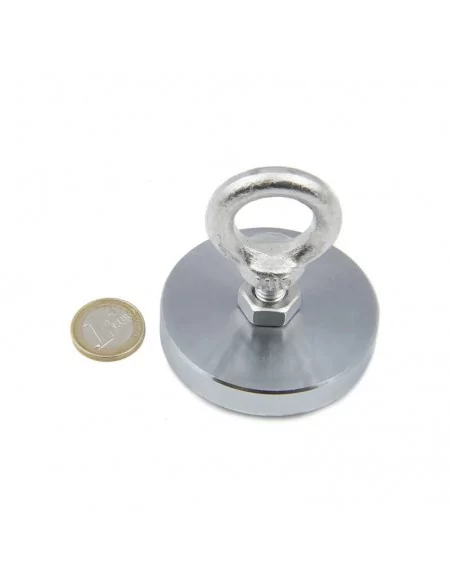 Íman de pesca de neodímio ⌀67×12 mm rosca M10 N35