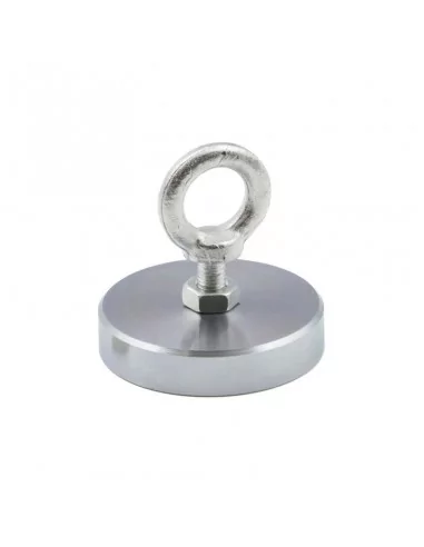 Íman de pesca de neodímio ⌀107×20 mm rosca M10 N35 Íman de pesca de neodímio ⌀107×20 mm rosca M10 N35