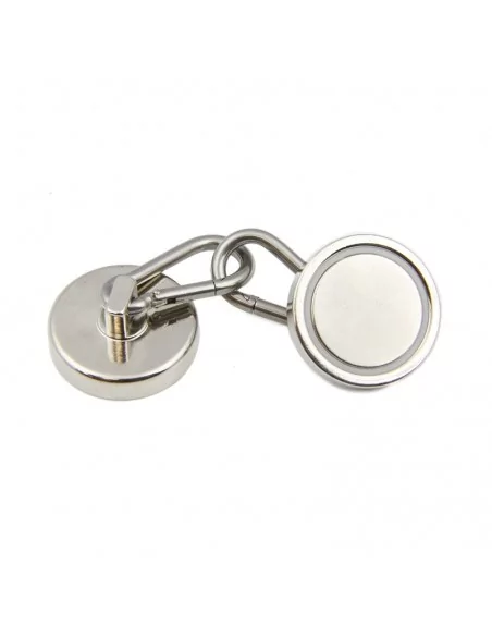 Aimant à mousqueton en néodyme ⌀36×7.8 mm mousqueton L17.8 mm N35