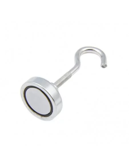 Íman com gancho de neodímio ⌀25×20 mm rosca M4 N35