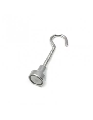 Íman com gancho de neodímio ⌀10×4.5 mm rosca M3 N35 Íman com gancho de neodímio ⌀10×4.5 mm rosca M3 N35
