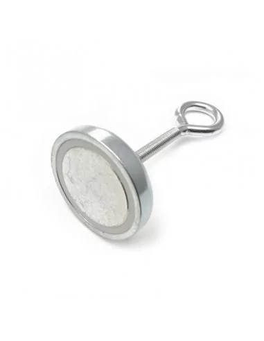 Aimant à œillet en néodyme ⌀48×10 mm filetage M8 N35