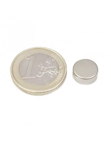 Disco de neodímio ⌀10×5 mm N35 Ni+Cu+Ni Disco de neodímio ⌀10×5 mm N35 Ni+Cu+Ni