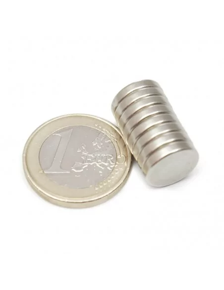 Disco de neodímio ⌀12×2.5 mm N35 Disco de neodímio ⌀12×2.5 mm N35