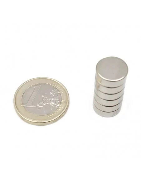 Disco de neodímio ⌀12×4 mm N35 Disco de neodímio ⌀12×4 mm N35