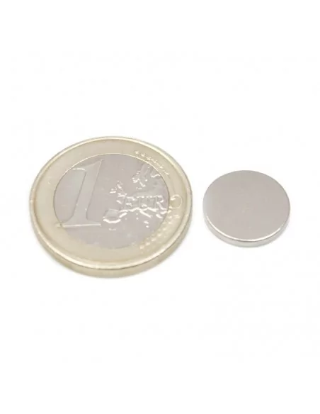 Disco de neodímio ⌀12.5×1.5 mm N35