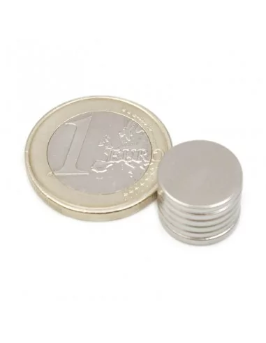 Disco de neodímio ⌀12.5×1.5 mm N35