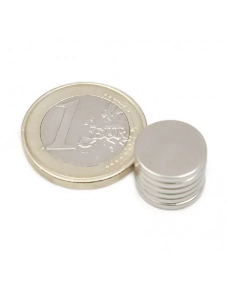 Disco de neodímio ⌀12.5×1.5 mm N35