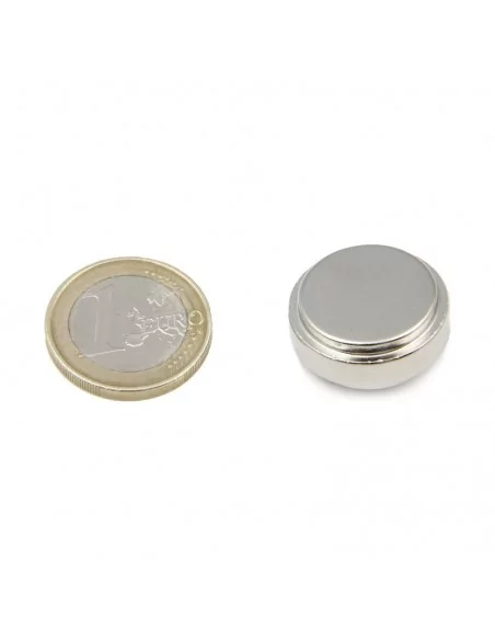Disco de neodímio ⌀19×9.5 mm OUT saliente 22.2×5 mm N35 Disco de neodímio ⌀19×9.5 mm OUT saliente 22.2×5 mm N35