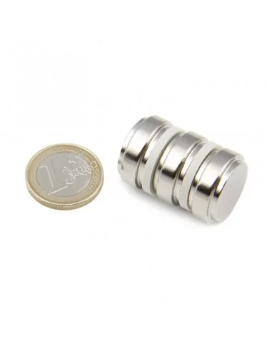 Disco de neodímio ⌀19×9.5 mm OUT saliente 22.2×5 mm N35 Disco de neodímio ⌀19×9.5 mm OUT saliente 22.2×5 mm N35