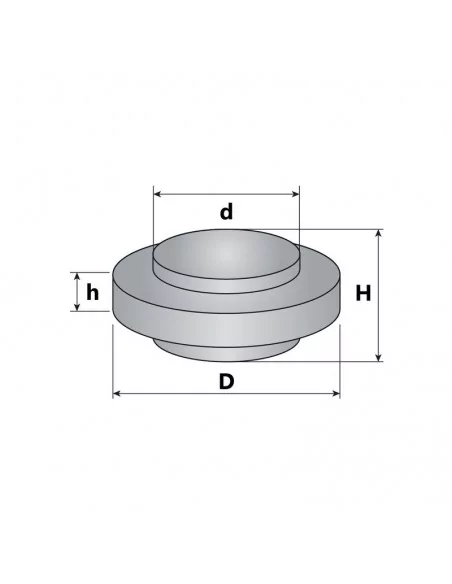 Disco de neodímio ⌀19×9.5 mm OUT saliente 22.2×5 mm N35 Disco de neodímio ⌀19×9.5 mm OUT saliente 22.2×5 mm N35