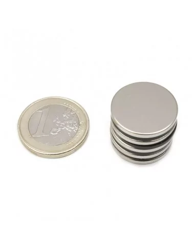Disco de neodímio ⌀20×2 mm N35 Disco de neodímio ⌀20×2 mm N35