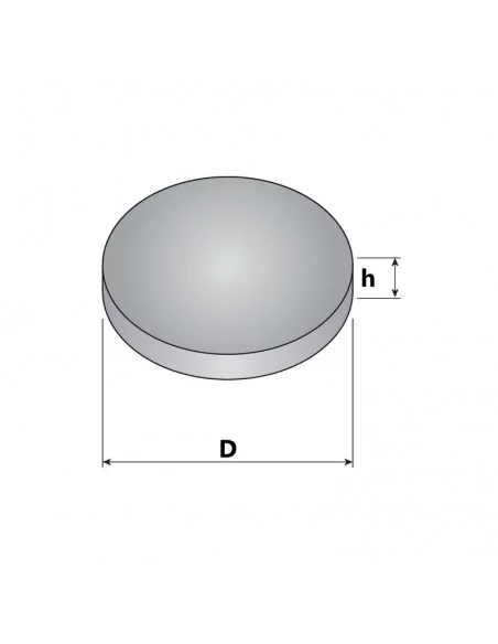 Disco de neodímio ⌀20×2 mm N35 Disco de neodímio ⌀20×2 mm N35