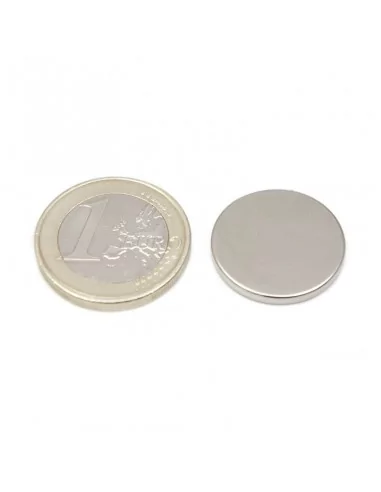 Disco de neodímio ⌀20×2 mm N35 Disco de neodímio ⌀20×2 mm N35
