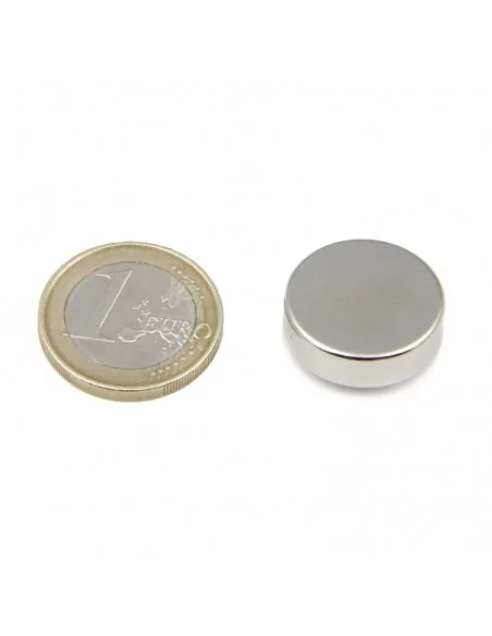 Disco de neodimio ⌀20 × 6 mm N45 Disco de neodimio ⌀20 × 6 mm N45