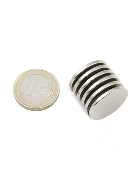 Disco de neodímio ⌀22 × 2 mm N35