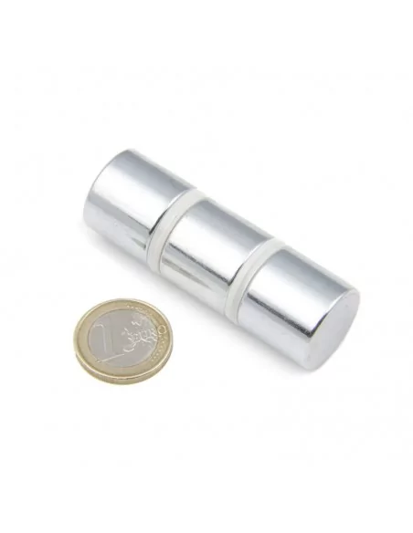 Disco de neodimio ⌀22 × 20 mm N45 baño Zn