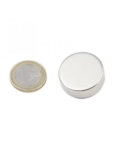 Disco de neodímio ⌀28 × 10 mm N35