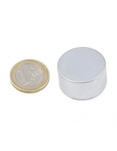 Disco de neodimio ⌀28 × 15 mm N45 baño Zn Disco de neodimio ⌀28 × 15 mm N45 baño Zn