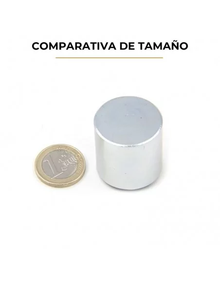 Disco de neodimio ⌀30 × 30 mm N45 baño Zn Disco de neodimio ⌀30 × 30 mm N45 baño Zn