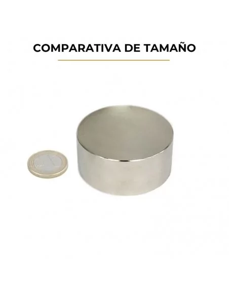 Disco de neodimio ⌀55 × 25 mm N35