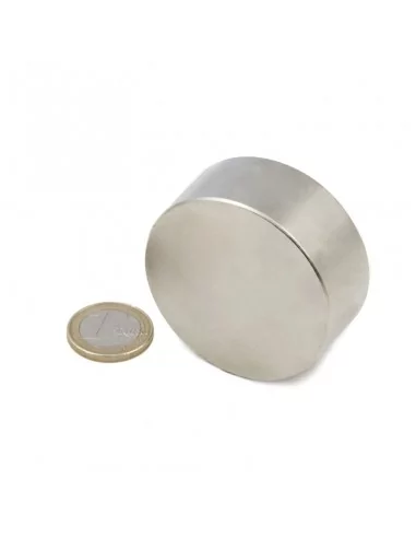 Disco de neodimio ⌀55 × 30 mm N45 Disco de neodimio ⌀55 × 30 mm N45