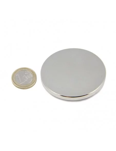 Disco de neodímio ⌀60 × 5 mm N35 Disco de neodímio ⌀60 × 5 mm N35
