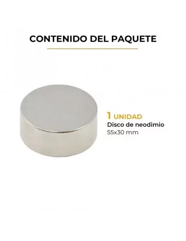 Disque en néodyme ⌀60 × 25 mm N35