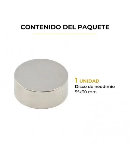 Disque en néodyme ⌀60 × 25 mm N35