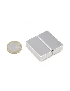Bloco de neodímio 40 × 10 × 20 mm N45 2