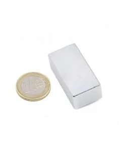 Bloco de neodímio 40 × 20 × 15 mm N45