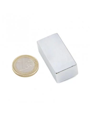 Bloco de neodímio 40 × 20 × 15 mm N45