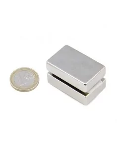 Bloco de neodímio 40 × 25 × 10 mm N35 2